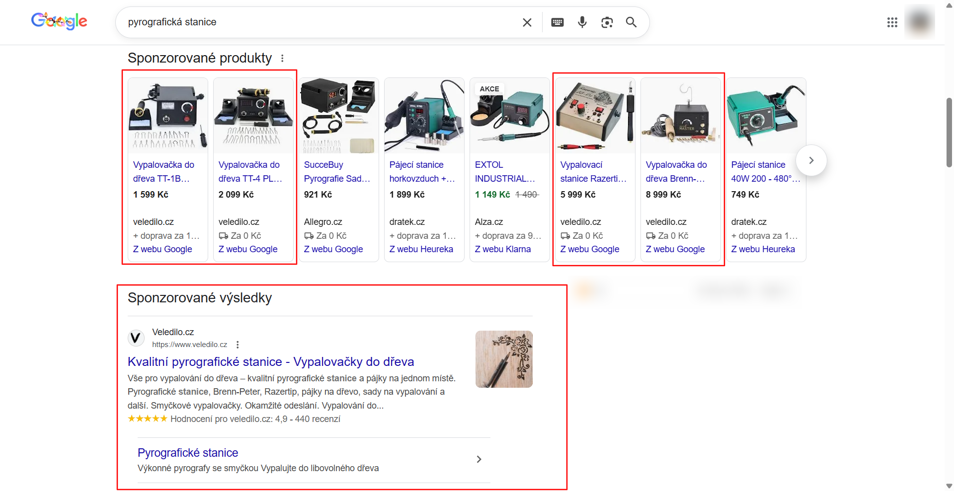 ppc výsledky eshop mediaunit